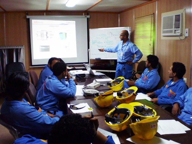 industrial meeting in conference room